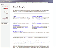 Tablet Screenshot of eclecticenergies.com